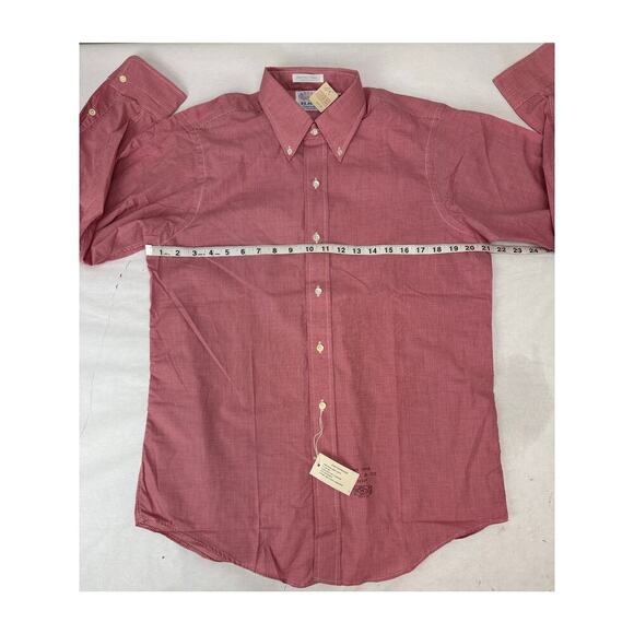 Vintage NWT Eljo's Men's Button-Down Shirt Micro Check Pattern Size 15.5 * 32 - Picture 5 of 5
